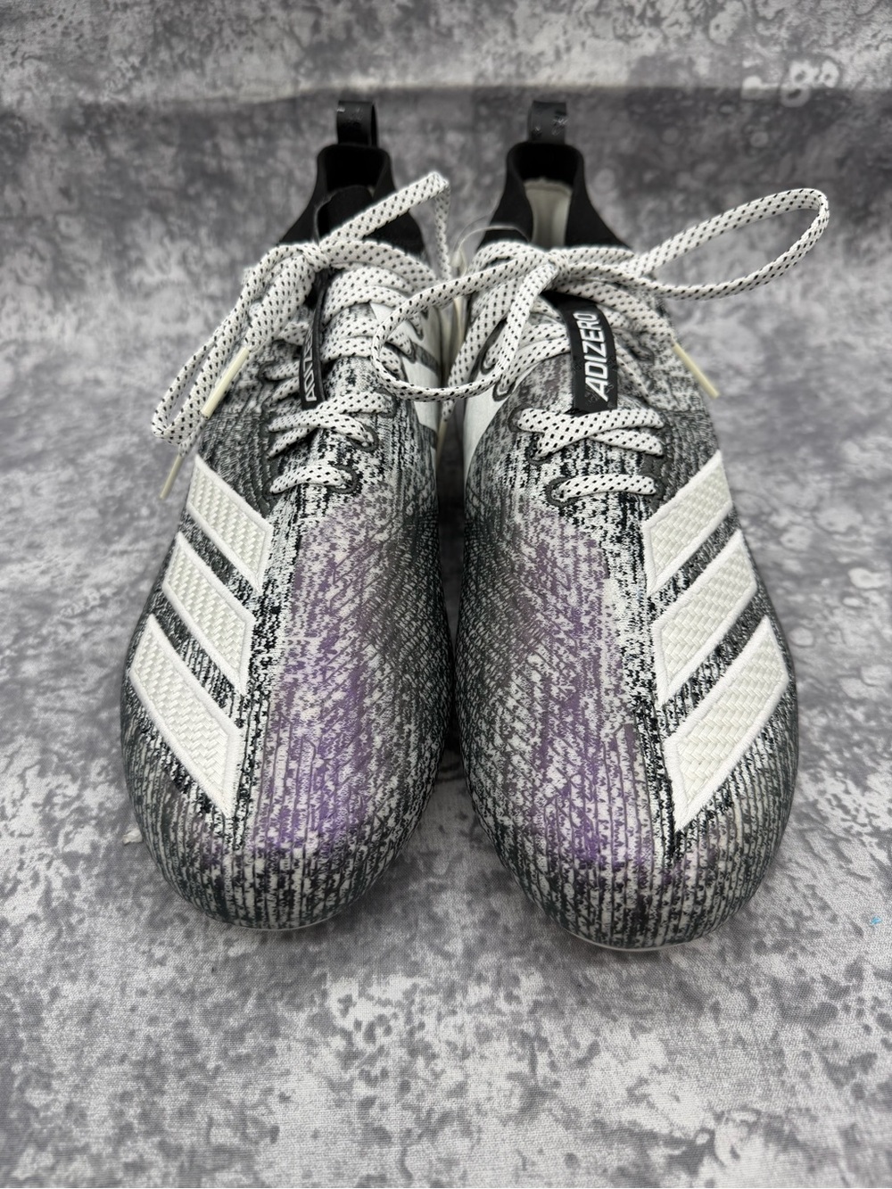 adidas Gray and Black Adizero Football Cleats